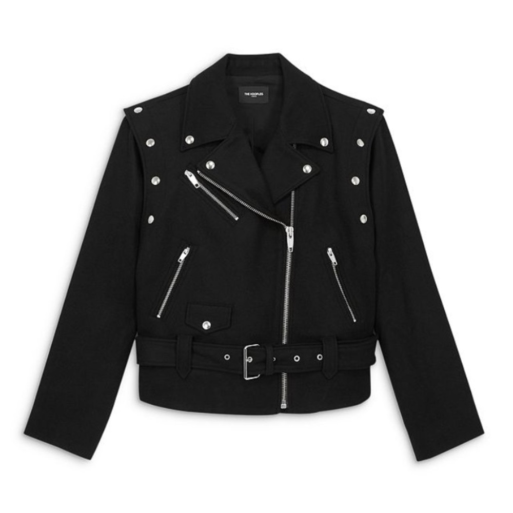 The Kooples Wool Biker Jacket